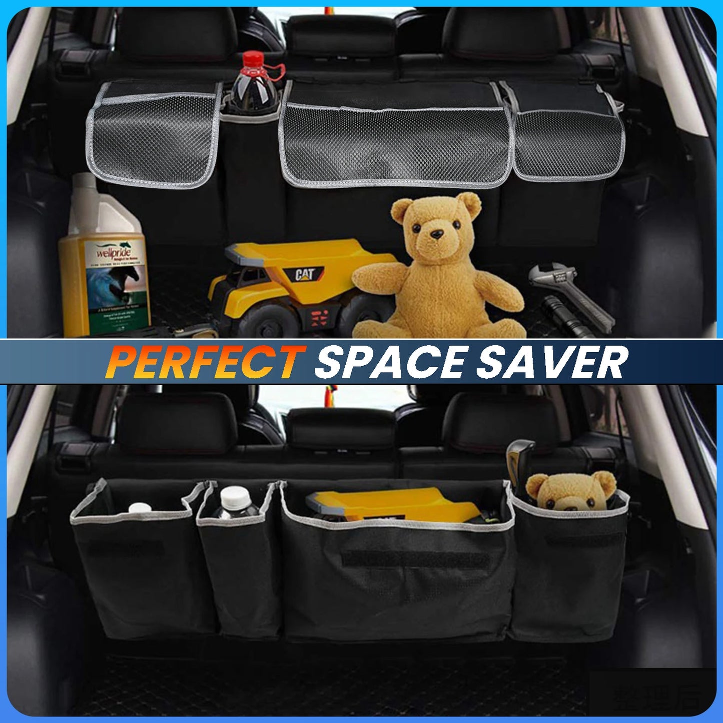 High Capacity Backseat Hanging Organiser Storage Bag