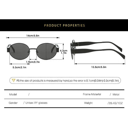 YOOSKE 2024 New Oval Sunglasses For Men Women