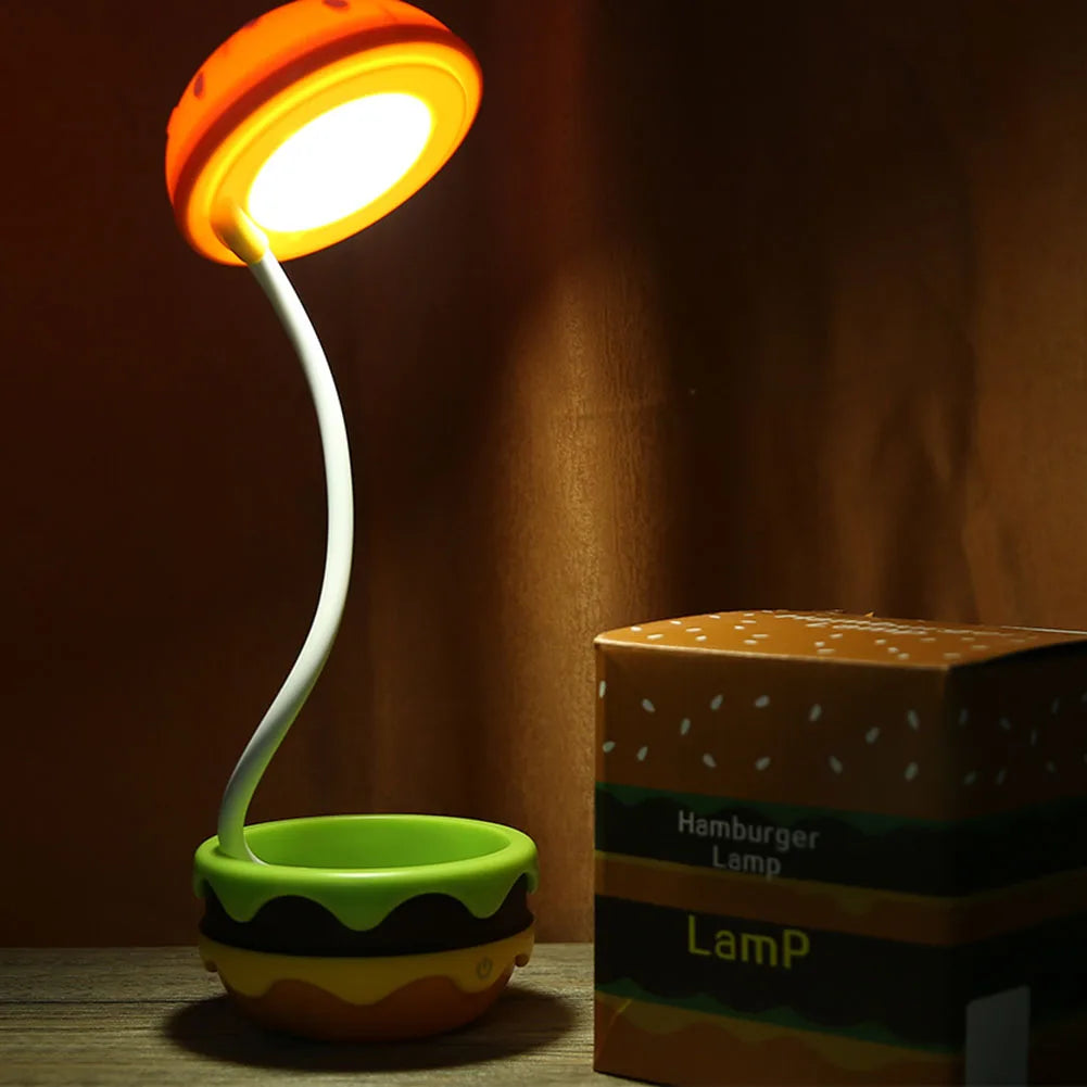 Hamburger Nursery, Desktop Dimmable USB Charging Lamp