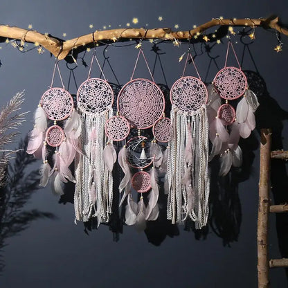 5Pcs/Set Handmade Macrame Dream Catchers Wall Art