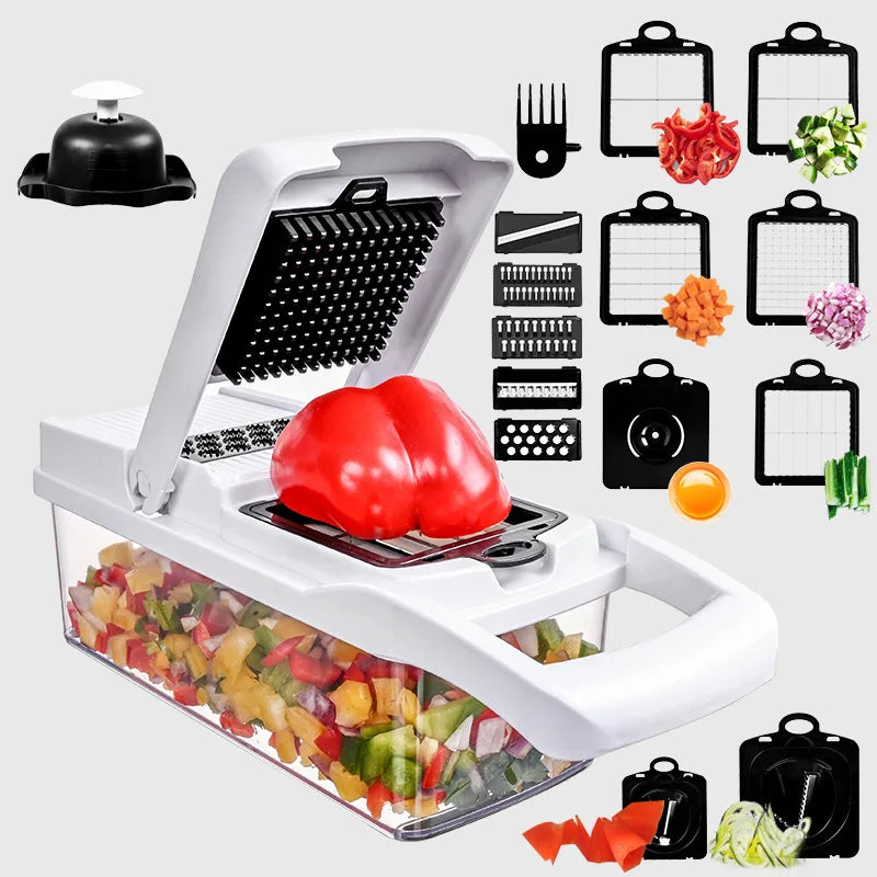 26 Piece Set Multifunctional Vegetable Slicer, Dicer