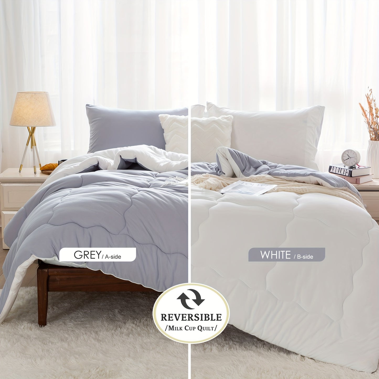 Nice Reversible Ultra-Soft Warm Comforter Sets